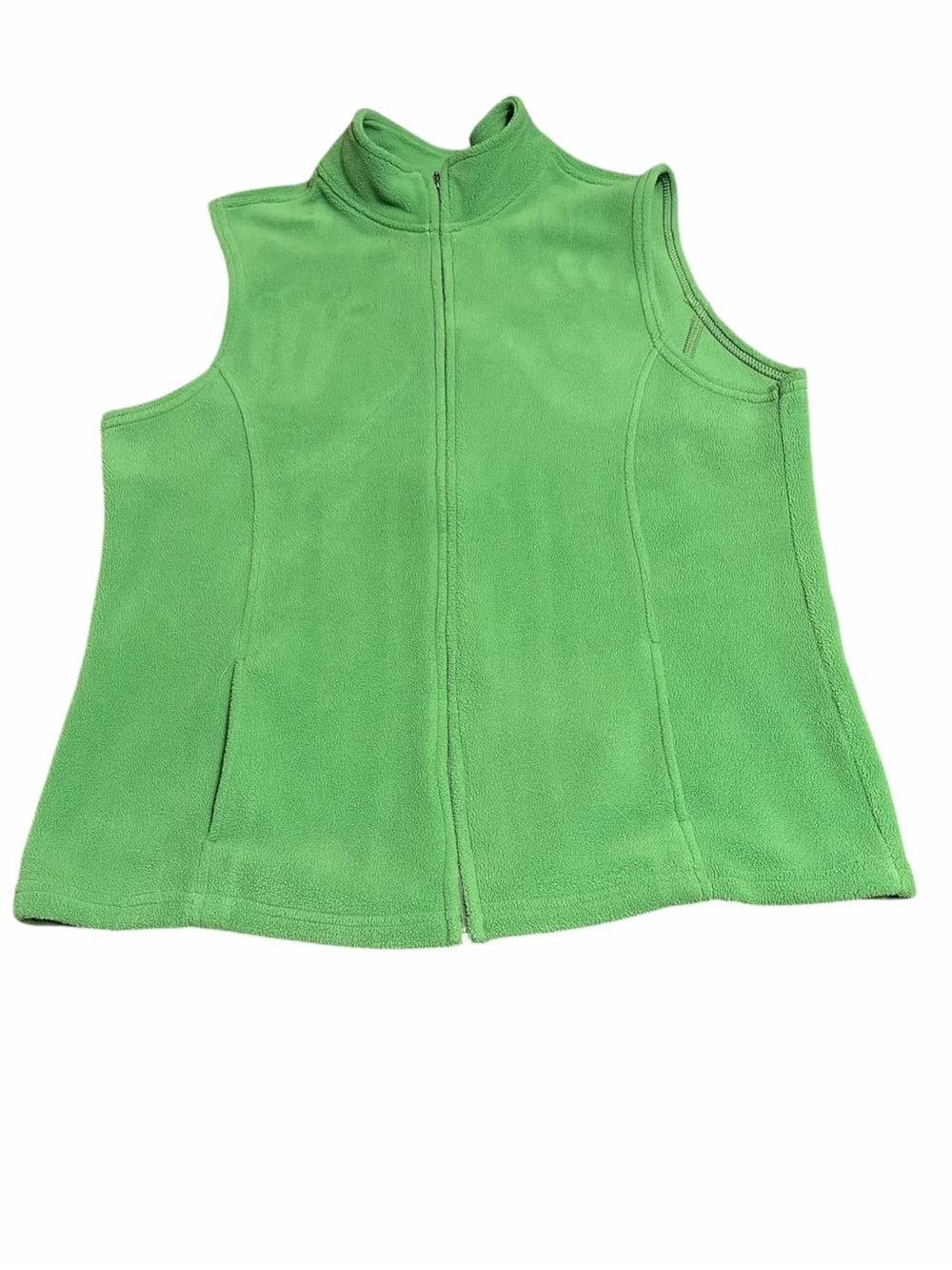 L.L. Bean Women’s Green Fleece Zip Vest